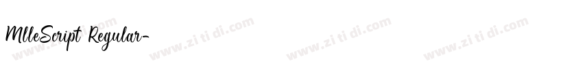 MlleScript Regular字体转换 MlleScript Regular字体转换